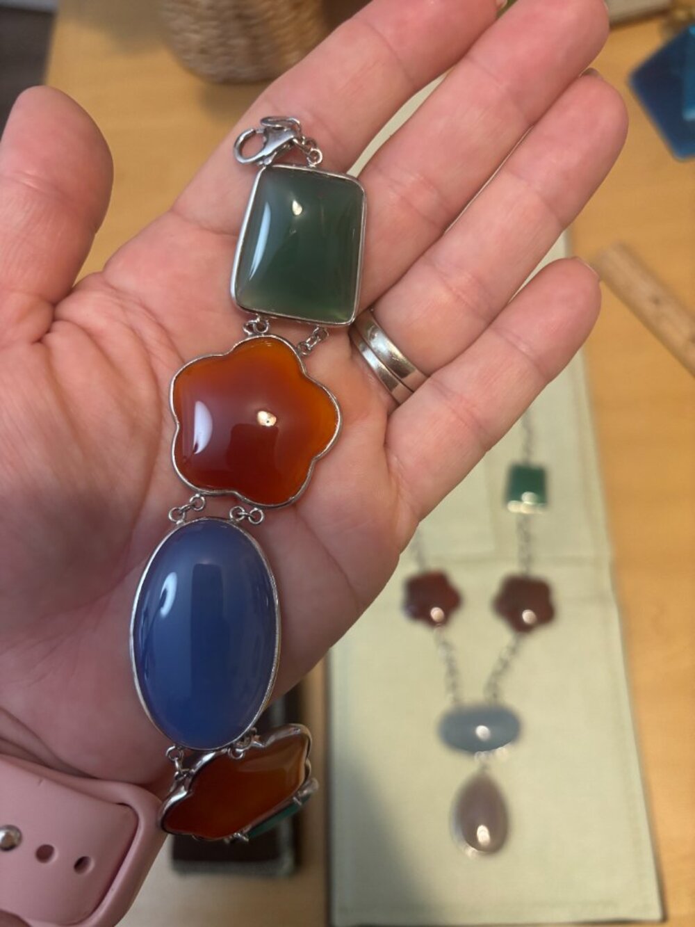 Ross + Simons Fine Gemstone Sterling Silver Jewelry Set - New in Case/Boxes